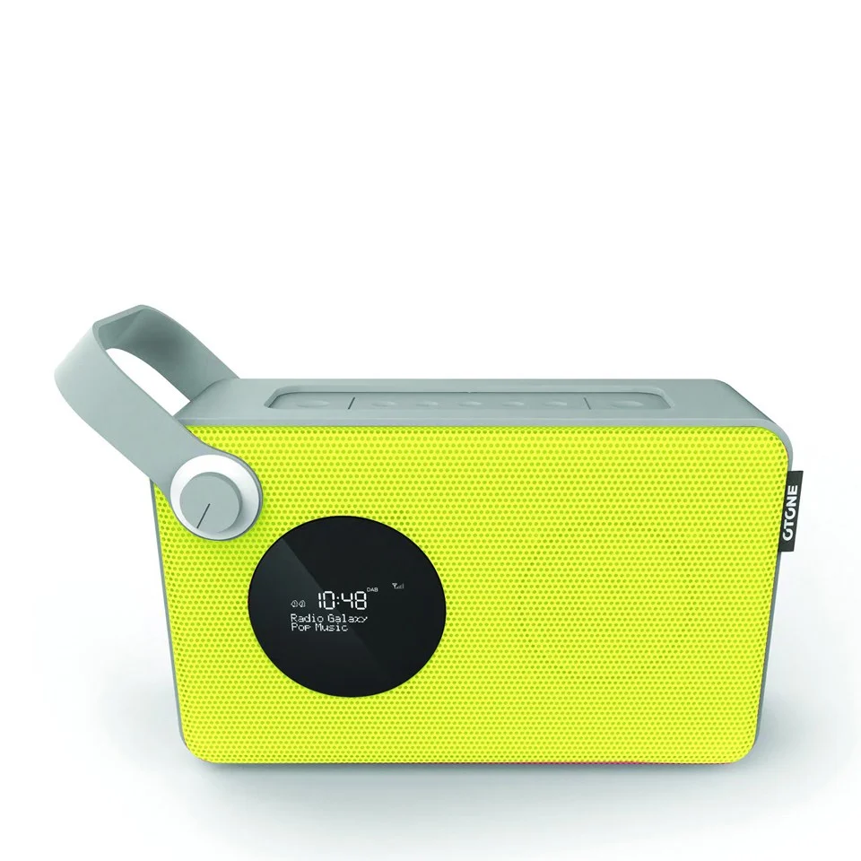 Otone BluMotion Portable Bluetooth DAB Radio - Yellow Image 1