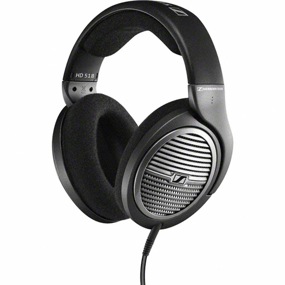 Sennheiser HD 518 Over Ear Headphones - Black Image 1