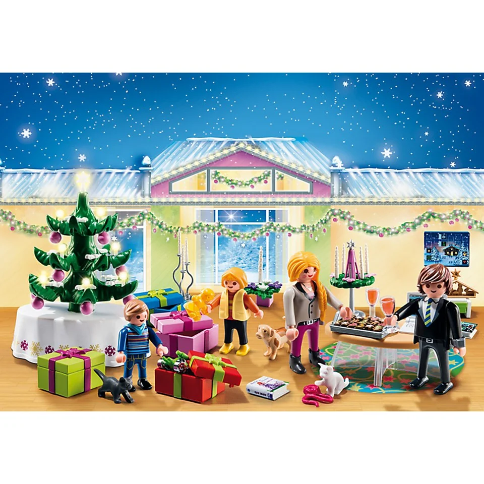 Playmobil Advent Calendar Christmas Room with Tree (5496) Image 1