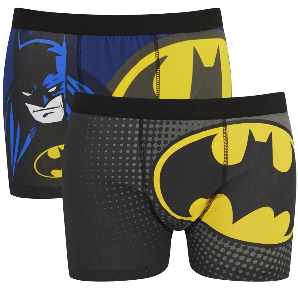 Batman Men's 2 Pack Boxers - Black - S - Black Image 1