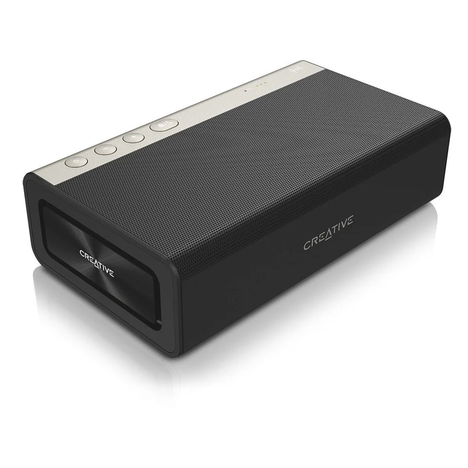 Creative Sound Blaster Roar 2 Bluetooth and NFC Speaker with Built-In Subwoofer - Black Image 1