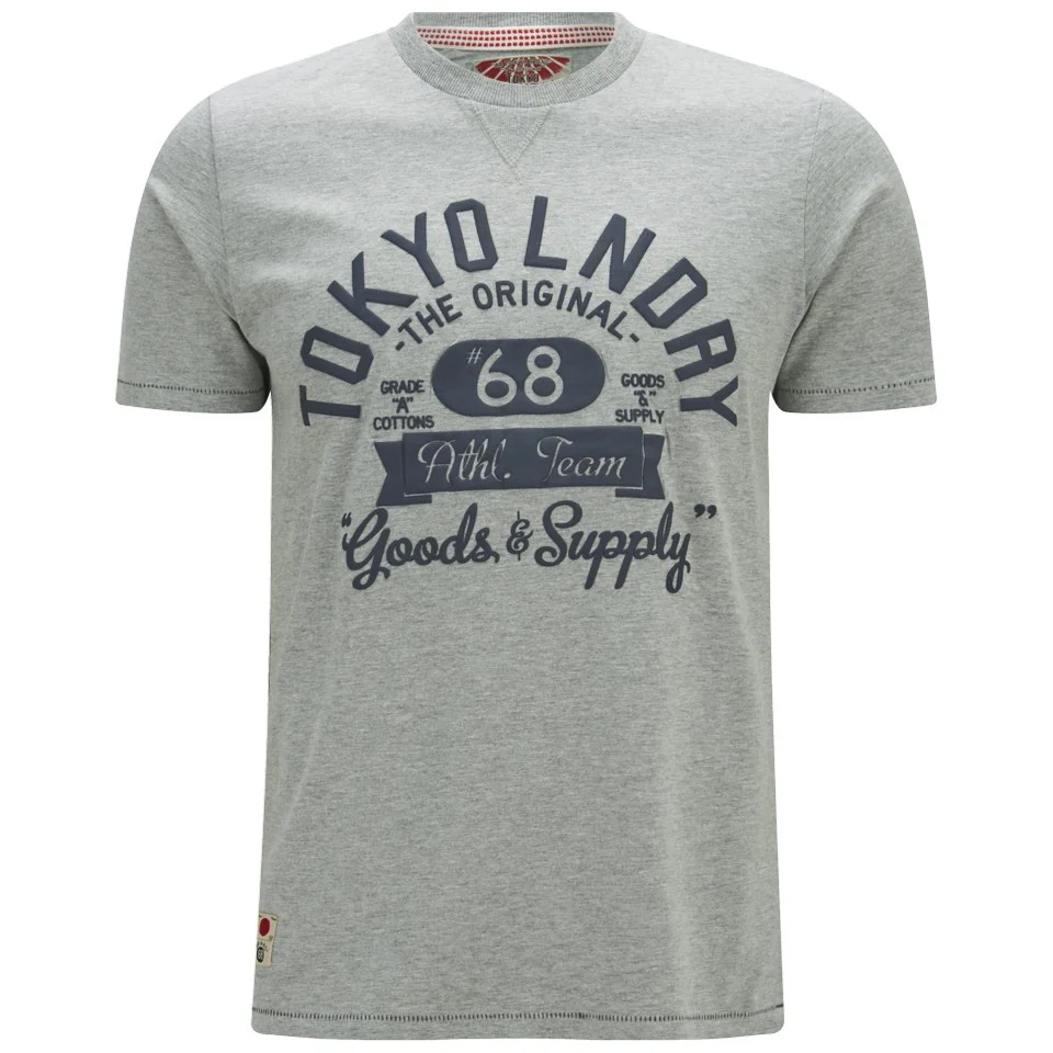 Tokyo Laundry Men's Logo T-Shirt - Light Grey Marl - S - Grey Image 1