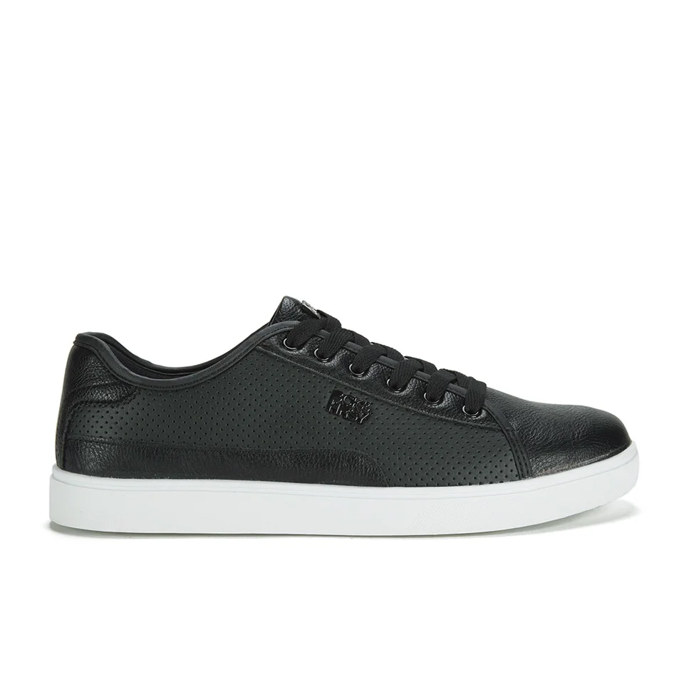 Beck & Hersey Men's Remis Perforated Trainers - Black - UK 7 - Black Image 1