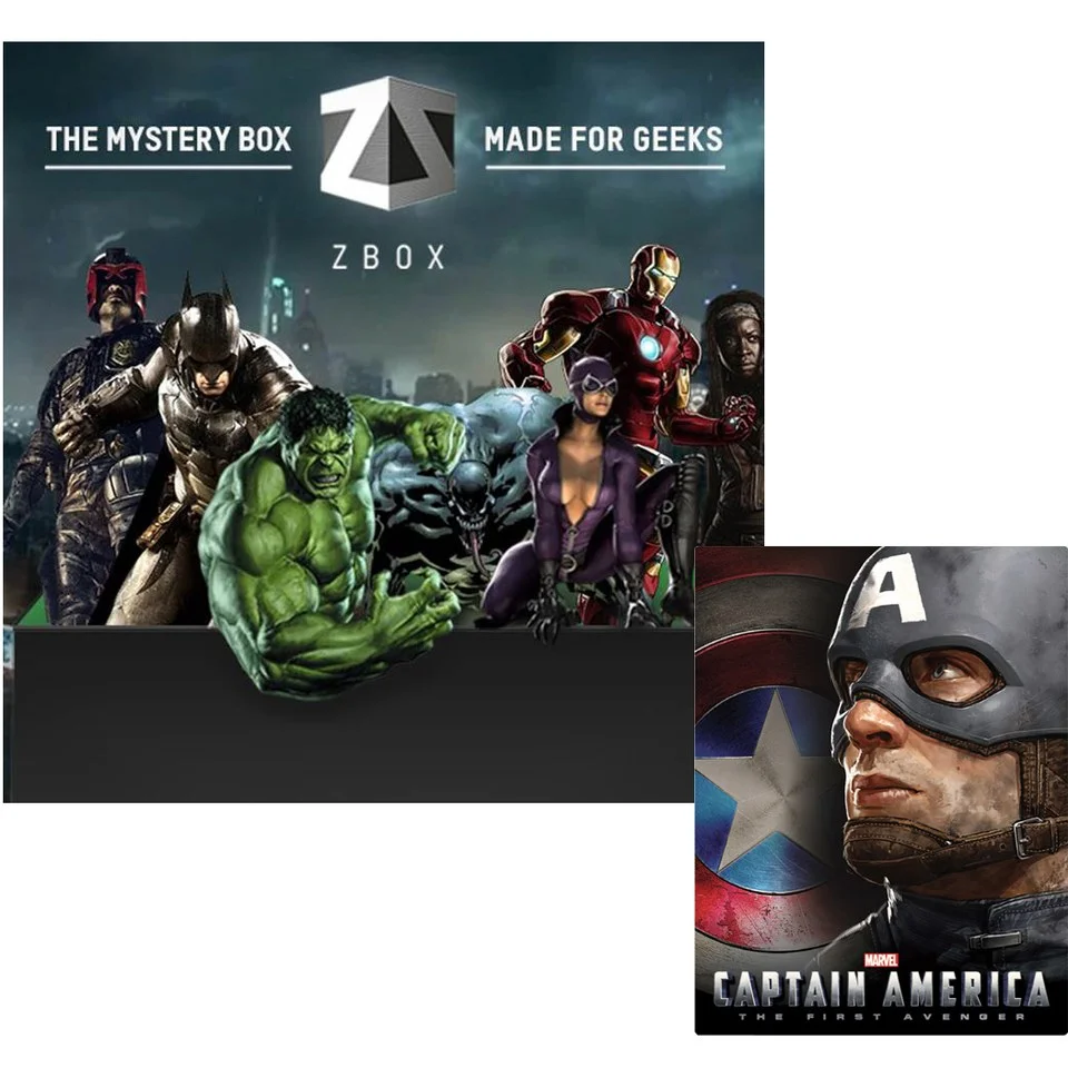 Heroes & Villains ZBOX With Captain America: The First Avenger 3D Exclusive Lenticular Steelbook Image 1