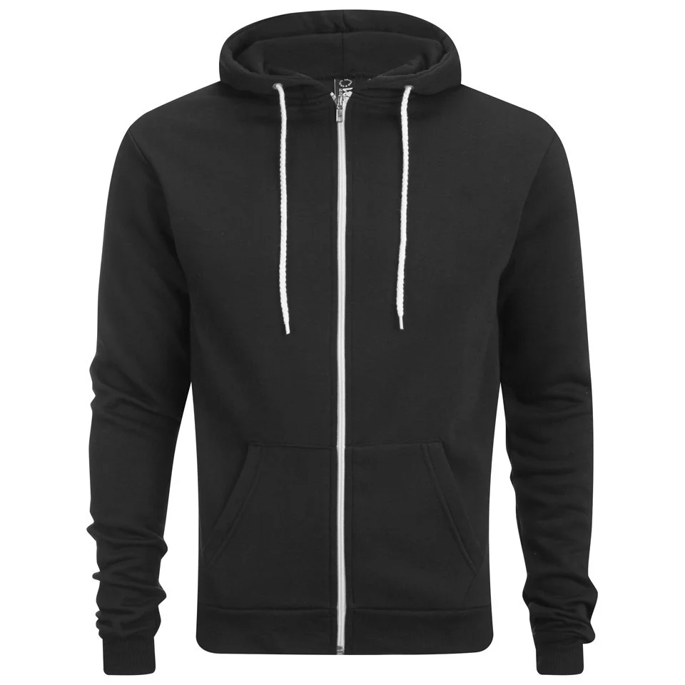 Soul Star Men's Berkley Zip Through Hoody - Black - XS - Black Image 1