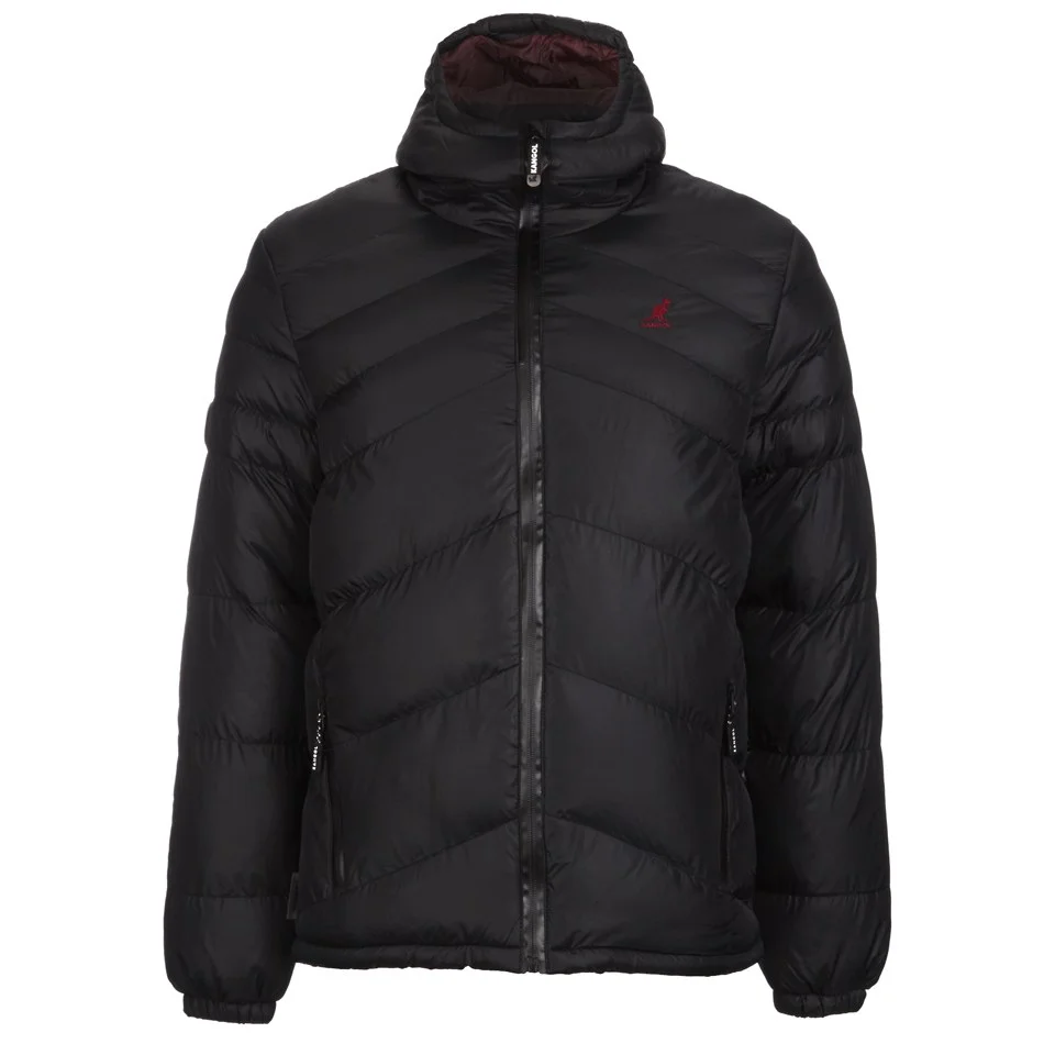 Kangol Men's Osborne Hooded Puffer Jacket - Black - S - Black Image 1