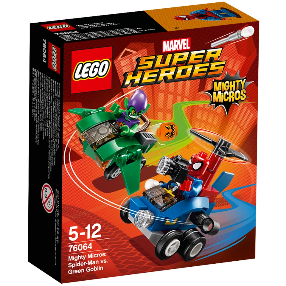 LEGO DC Vs. Marvel Mighty Micros: Spider-Man Vs Green Goblin (76064) Image 1