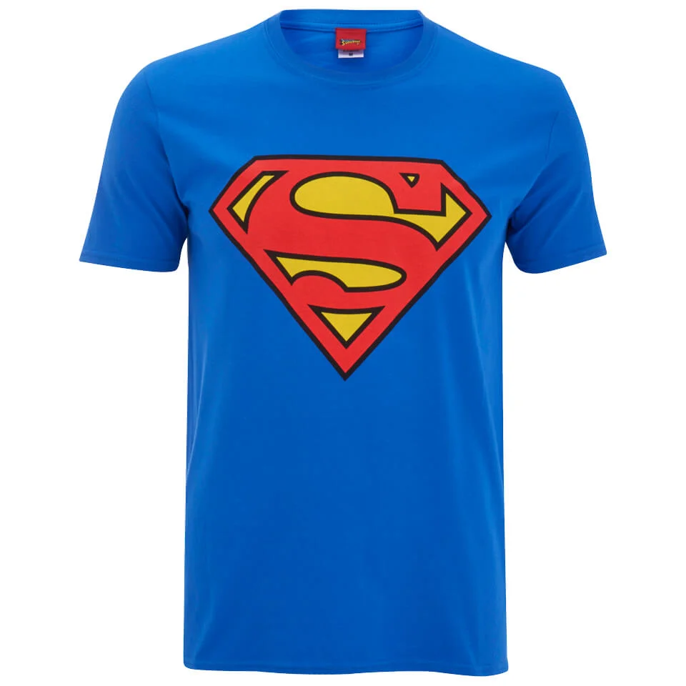 DC Comics Men's Superman Logo T-Shirt - Royal Blue - S - Blue Image 1