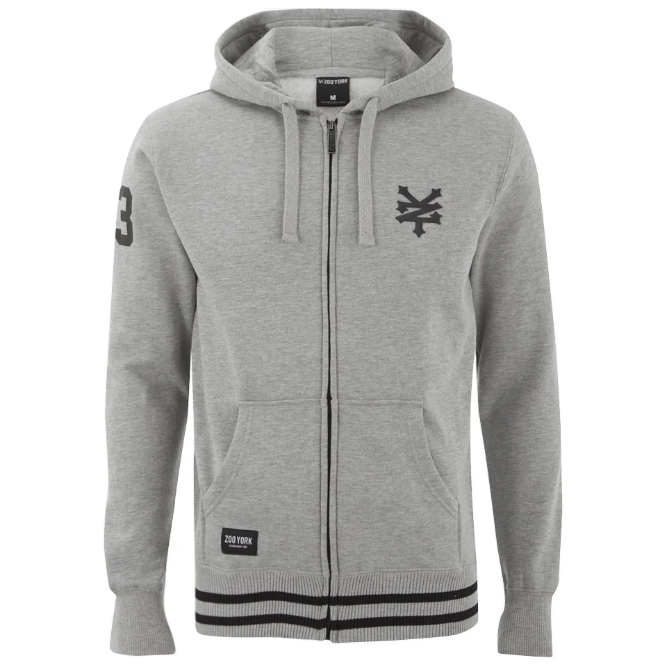Zoo York Men's Chadder Zip Through Hoody - Ath Grey - S - Grey Image 1