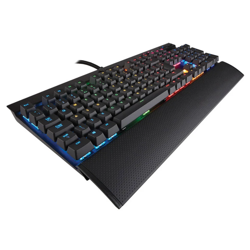 Corsair Gaming K70 Cherry MX Red Performance Multi-Colour RGB Backlit Mechanical Gaming Keyboard - Black Image 1