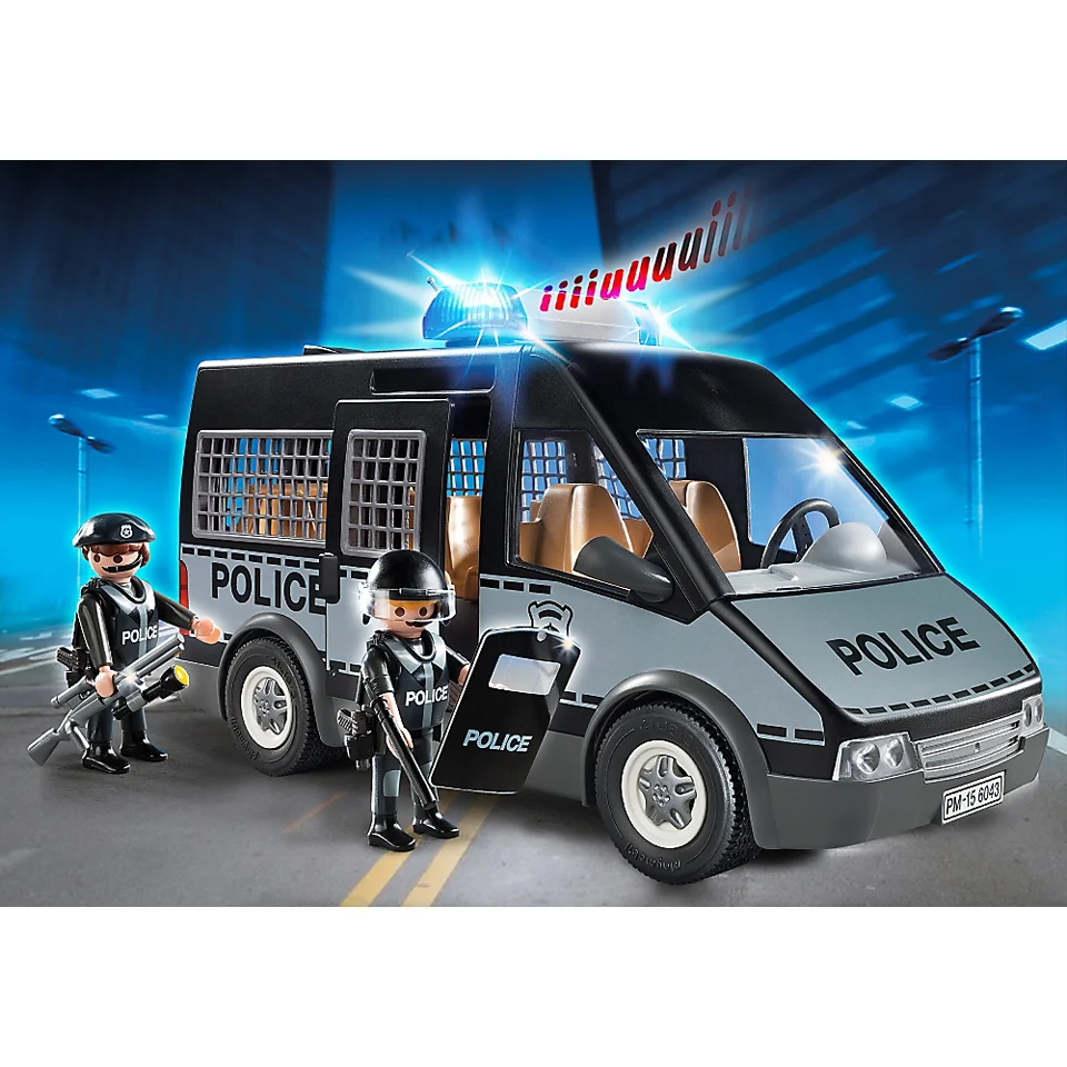 Playmobil City Action Police Van with Lights and Sound (6043) Image 1