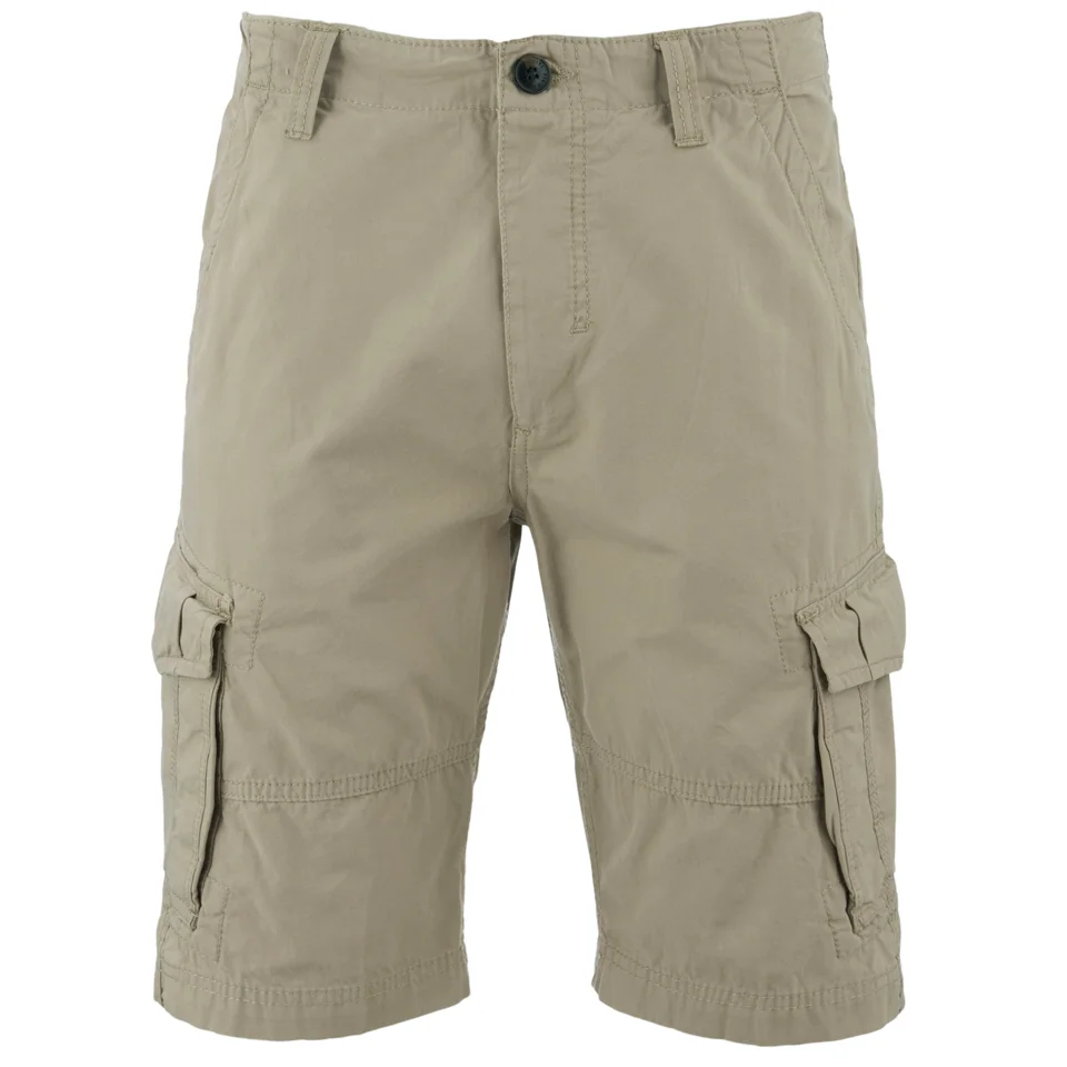 Threadbare Men's Hulk Cargo Shorts - Stone - W30 - Stone Image 1