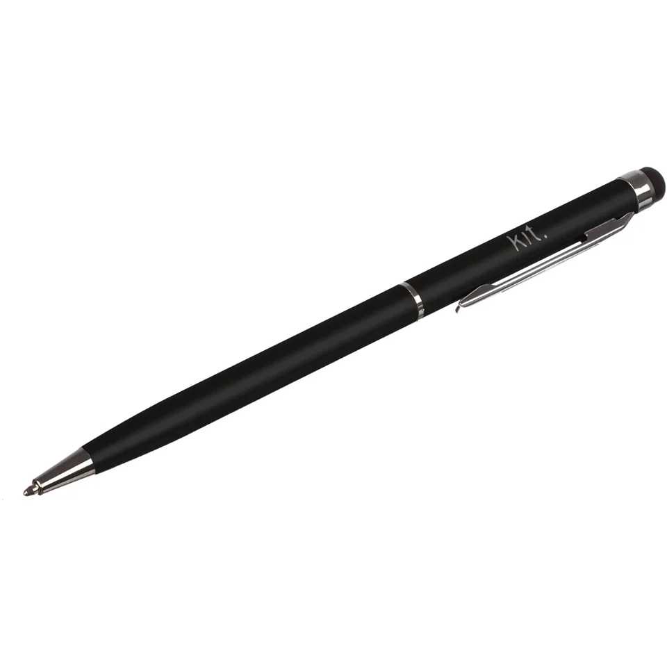 Kit Slim 2in1 Stylus & Retractable Rollerball Pen - Black Image 1