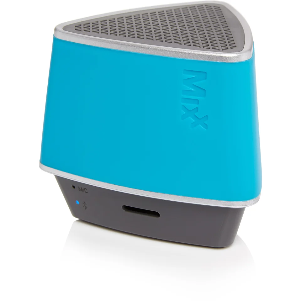 Mixx S1 Bluetooth Wireless Portable Speaker (Inc hands free conference calling) - Neon Blue Image 1