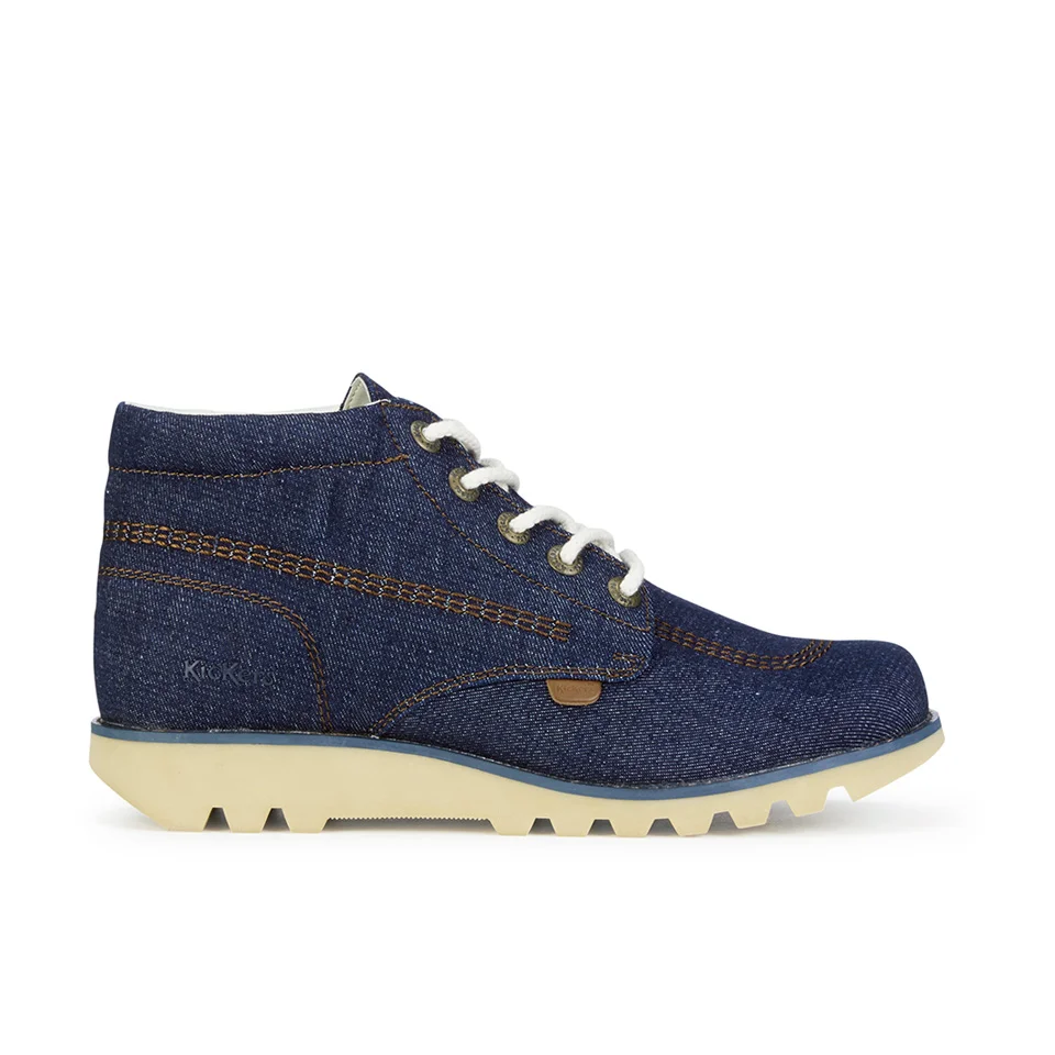 Kickers Men's Kick Hi Denim Boots - Dark Blue - UK 6.5 Image 1