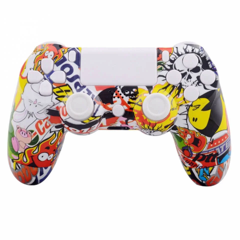 PlayStation DualShock 4 Custom Controller - Stickerbomb White Image 1