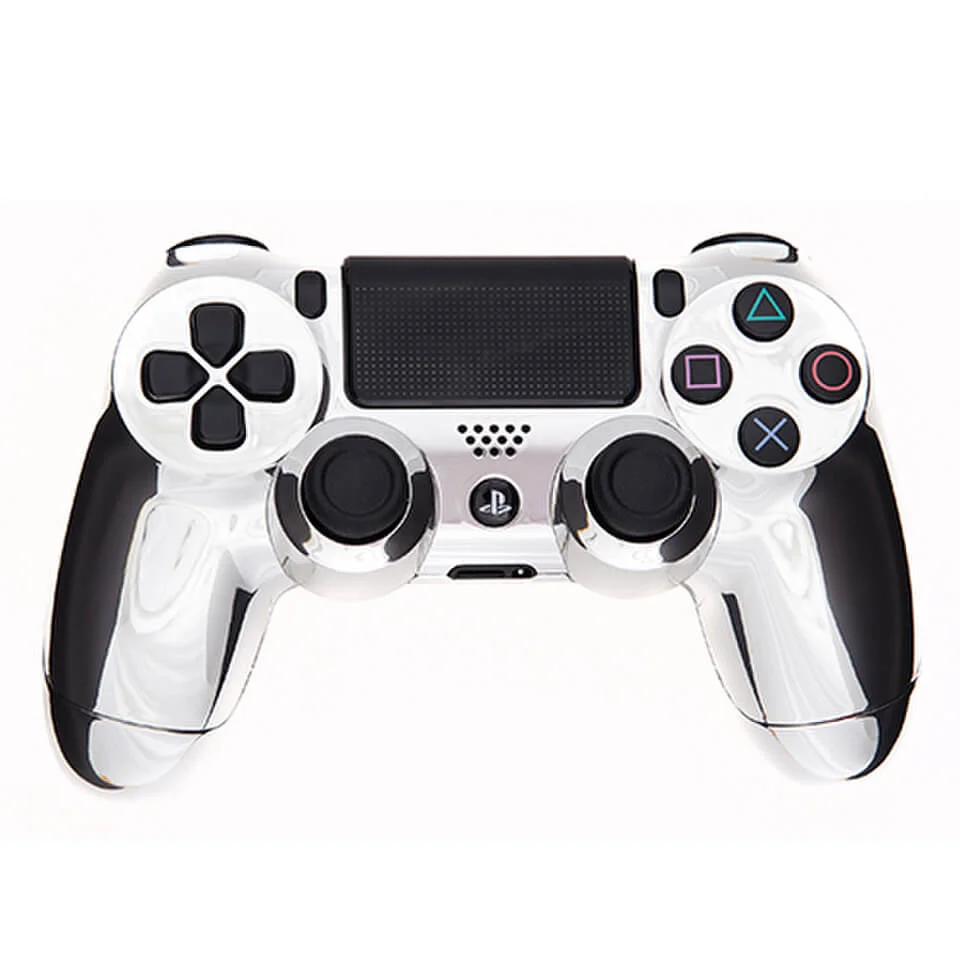 PlayStation DualShock 4 Custom Controller - Chrome Silver Image 1