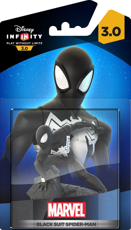 Disney Infinity 3.0: Black Suit Spiderman Figure Image 1