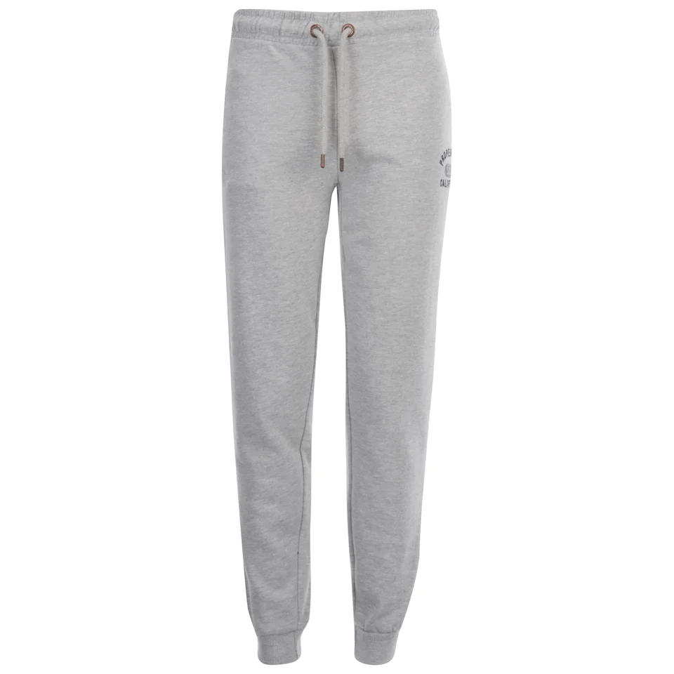 Soul Cal Men's Logo Cuffed Sweatpants - Grey Marl - S - Grey Image 1