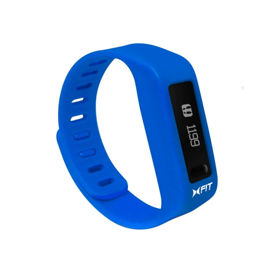 Xtreme Cables Xfit Bluetooth Water Resistant Fitness Tracker and Watch (Including App) - Blue Image 1