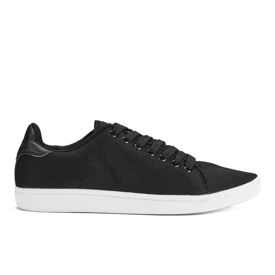 Crosshatch Men's Cross Shot Mesh Trainers - Black - UK 6 - Black Image 1