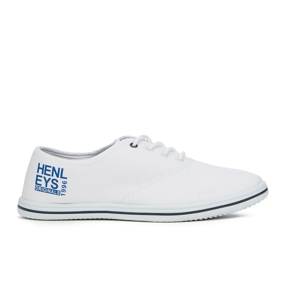 Henleys Men's Stash Canvas Pumps - White - UK 6 - White Image 1