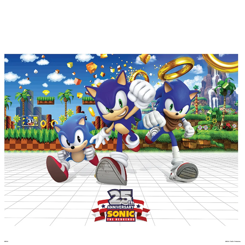 Sonic the Hedgehog 25th Anniversary Art Print - 14 x 11 Image 1