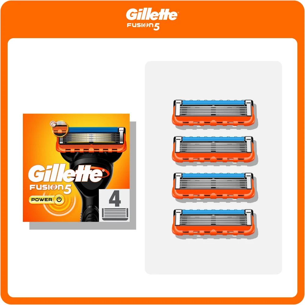 Gillette Fusion Power Razor Blade Refills - 4 Pack Image 1