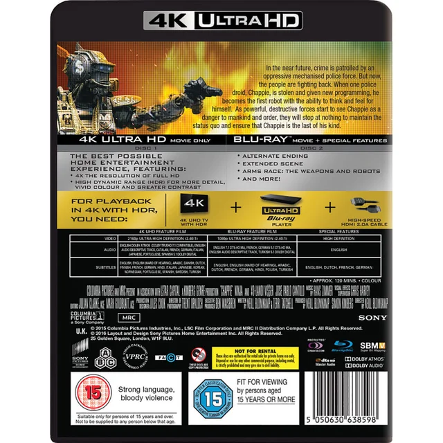 Chappie - 4K Ultra HD