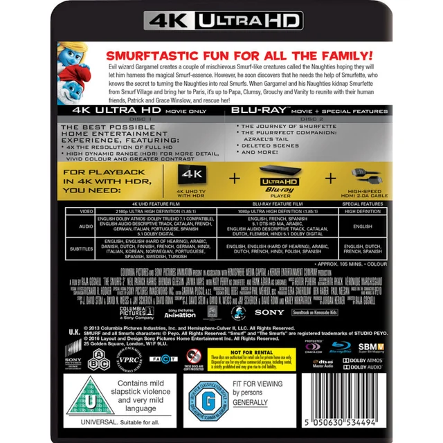 The Smurfs 2 - 4K Ultra HD