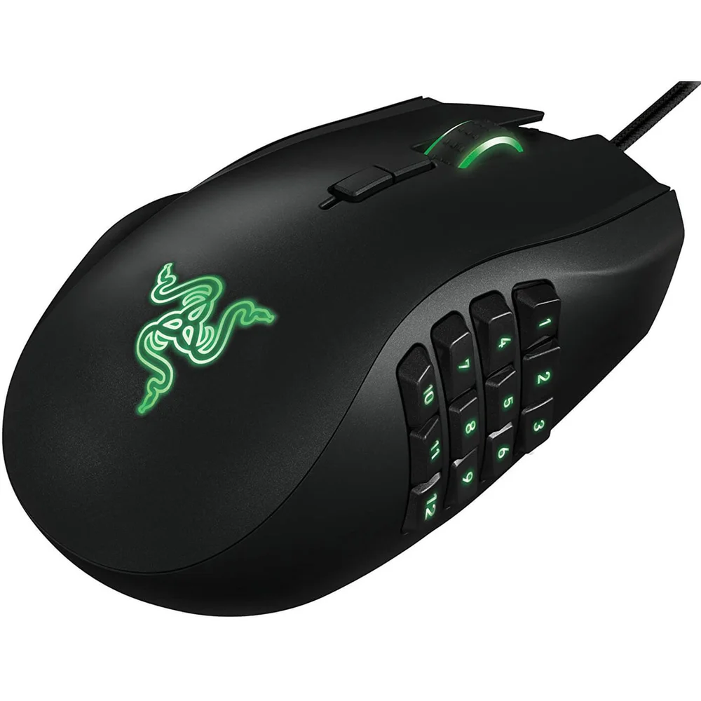 Razer Naga Left Handed Gaming Mouse - Black (2 Year Warranty) Image 1