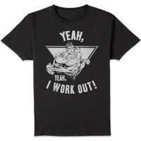 DC Comics Superman I Work Out T-Shirt - Black