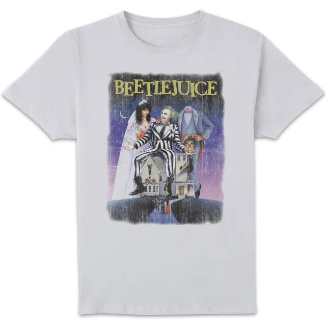 Beetlejuice Distressed Poster T-Shirt - White