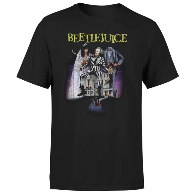 Beetlejuice Distressed Poster T-Shirt - Black
