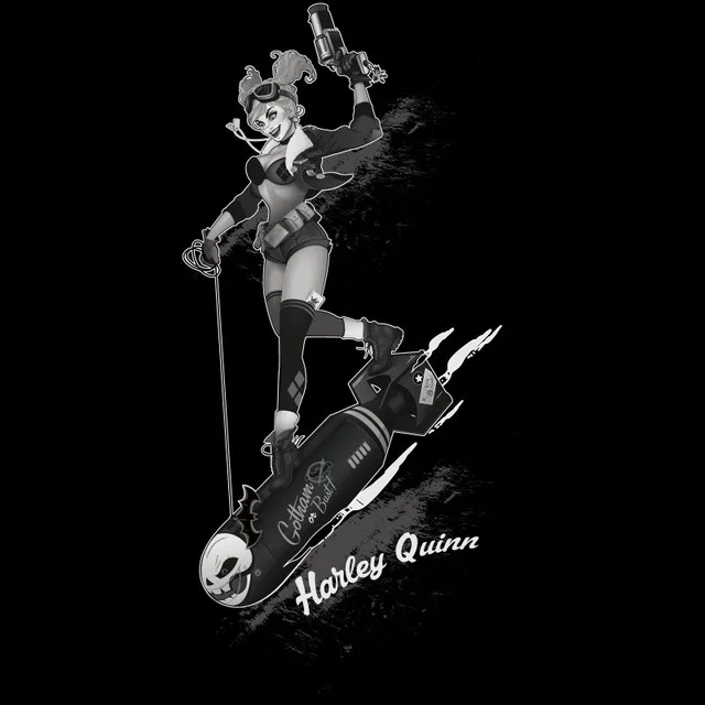 DC Comics Batman Harley Quinn Gotham T-Shirt in Black