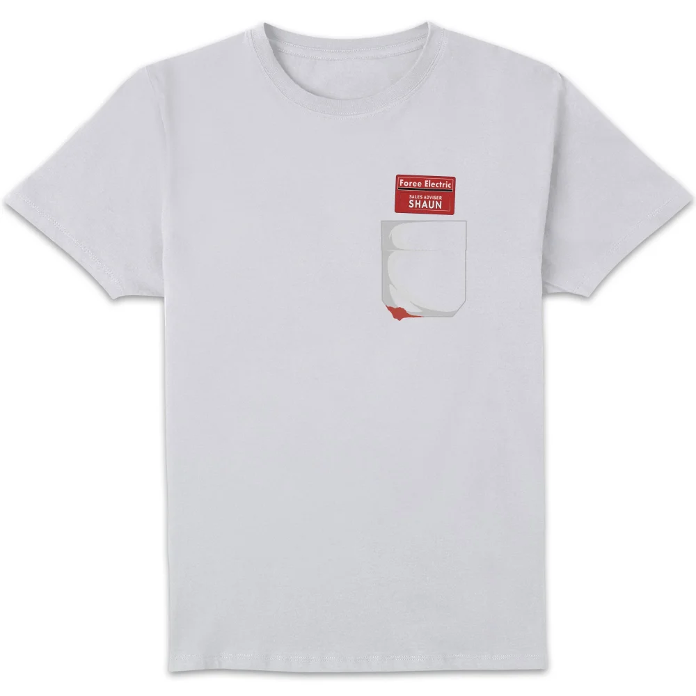 Shaun Of The Dead You've Got Red On You Pocket T-Shirt - White - S Image 1