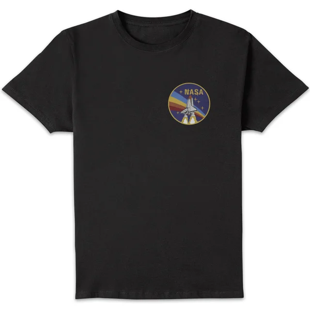 NASA Vintage Rainbow Shuttle T-Shirt - Black