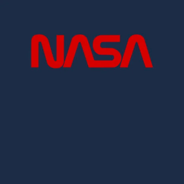 NASA Worm Red Logotype T-Shirt - Navy