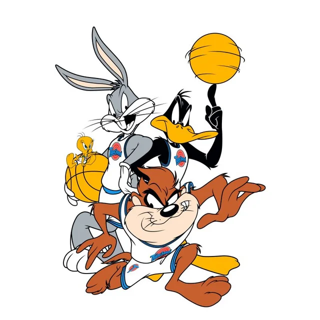 Space Jam Group Shot Men's T-Shirt - White