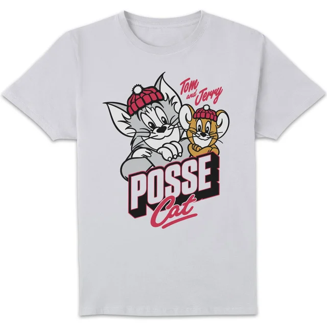 Tom & Jerry Posse Cat Men's T-Shirt - White