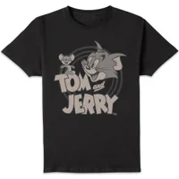 Tom & Jerry Circle Men's T-Shirt - Black