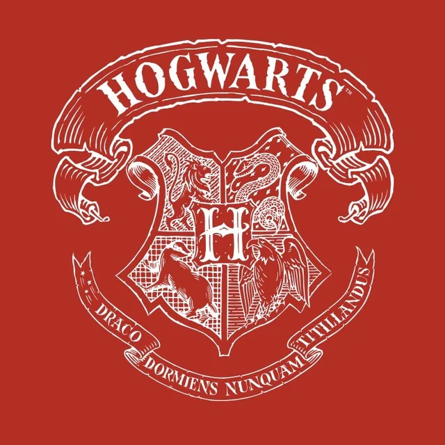 Harry Potter Hogwarts Crest Men's T-Shirt - Red