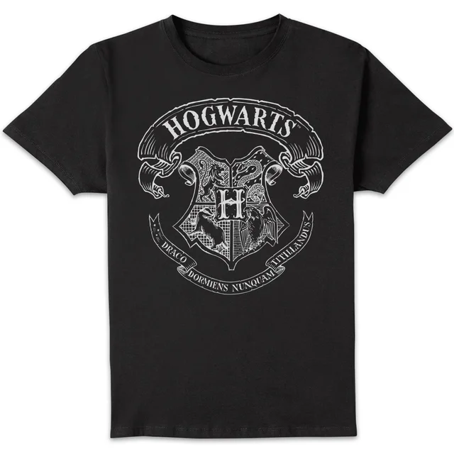 Harry Potter Hogwarts Crest Men's T-Shirt - Black