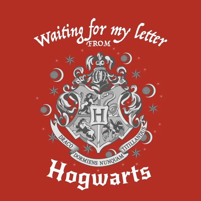 Harry Potter Waiting For My Letter From Hogwarts Men's T-Shirt - Red