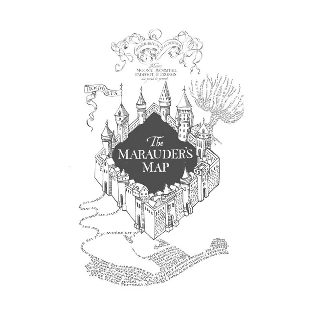 Harry Potter The Marauder's Map Men's T-Shirt - White