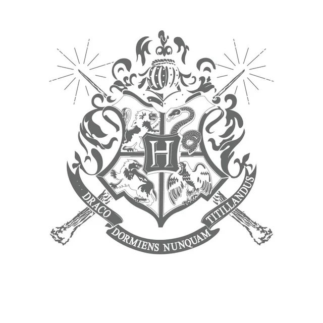 Harry Potter Hogwarts House Crest Men's T-Shirt - White