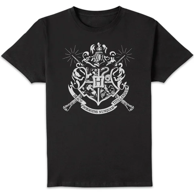Harry Potter Hogwarts House Crest Men's T-Shirt - Black