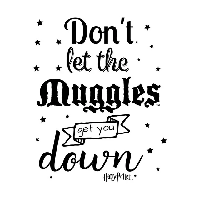 Harry Potter Don't Let The Muggles Get You Down Men's T-Shirt - White