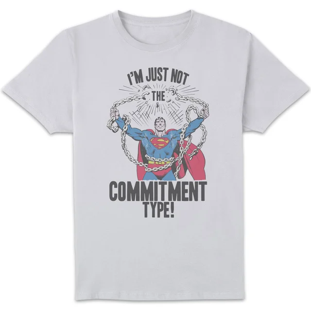 DC Originals Superman Commitment Type Men's T-Shirt - White