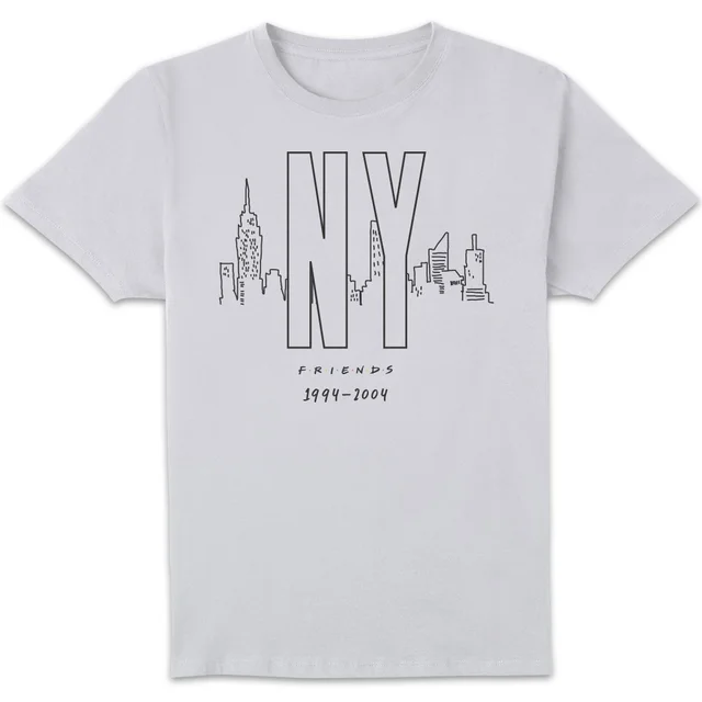 Friends NY Skyline Men's T-Shirt - White